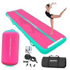  Inflatable Gymnastics Air mat Tumbling Track with Air Barrel Octagon Mat with 