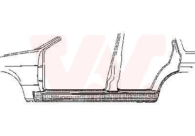 VAN WEZEL Einstiegblech Links (3730103) für Opel Kadett E | Türschweller, - Bild 1 von 1