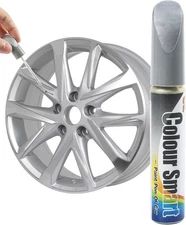 Rim Scratch Repair Paint Kit Silver - Wheel Touch-Up for Cars & SUVs Small Dents