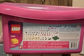 LEGO Classic Large Pink Brick Box (5560) NIB Filled With Lego Set
