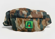 VTG Woodland Camo Fanny Waist Pack Patch Logo Academy Broadway Made In Korea