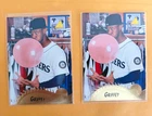 Two Pinnacle 1995 Ken Griffey Jr. #128 Seattle Mariners Base Set Baseball Card