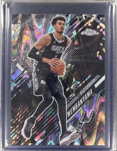 2025 Topps Chrome Victor Wembanyama Refractors RayWave (RAW)
