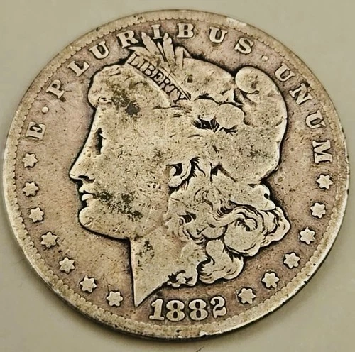 1882-CC $1 Morgan Silver Dollar Circulated But In Good Condition