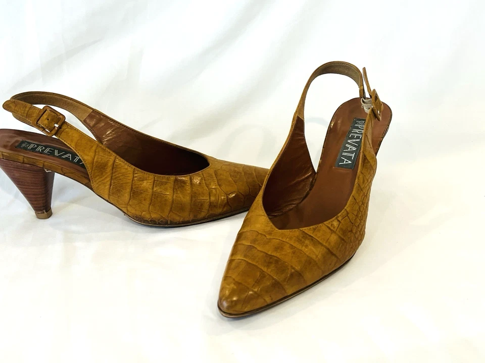 Zapatos de salón Prevata para mujer Vero Cuoio de cuero marrón 8,5 B Foto 4 de 4