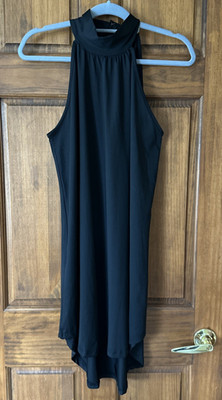 LOVEU.DEAR Black Women's Halter Dress Sz M High Low hem