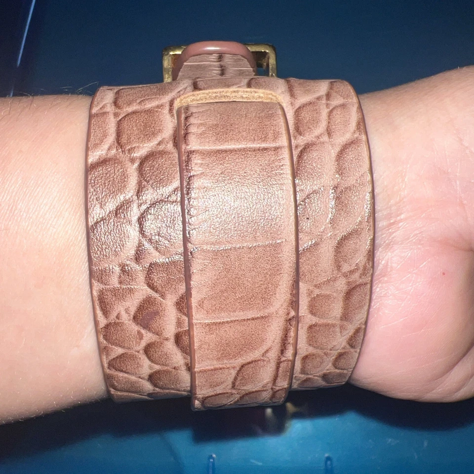 Браслет-манжета Michael Kors с двойным запахом ~ натуральная кожа - Изображение 2 из 4