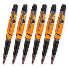 Viceroy Pen Kit, Gun Metal and Black Chrome Finish, 6 Pack, Legacy Woodturning