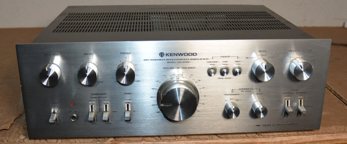 ☆ KENWOOD STEREO INTEGRATED AMPLIFIER アンプ A-7J ケンウッド 通電