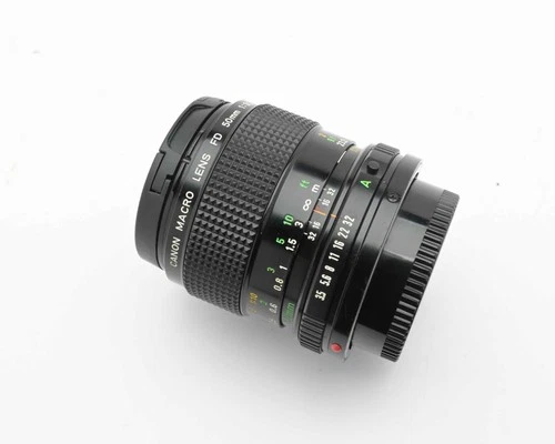 Canon Macro Lens FD 50mm f/3.5 with Caps (#16461)