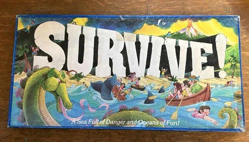 1982 Parker Brothers Survive Board Game 1982 Vintage
