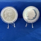 Lot of 2, 1 Ounce Round Indian Head Buffalo  Type 1 & 2