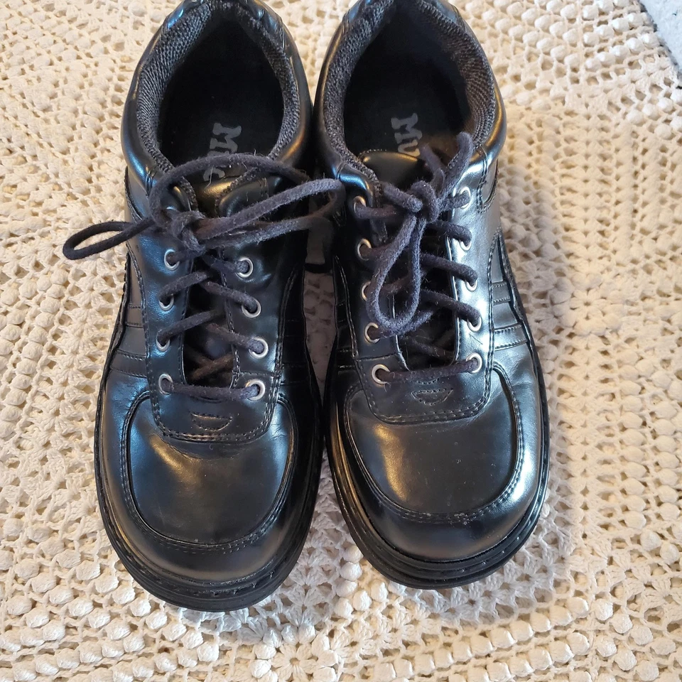 Vintage Mudd Shoes Women Size 9 Black Platform Chunky Oxford Lace Up Y2K Poliana - Image 2 of 4
