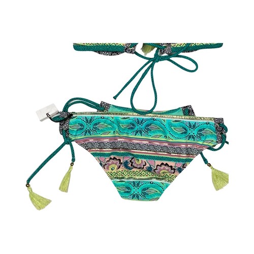 Shade & Shore Bikini Top Size 34C Bottom Size XS Tassels Push Up Bohemian - Picture 10 of 17
