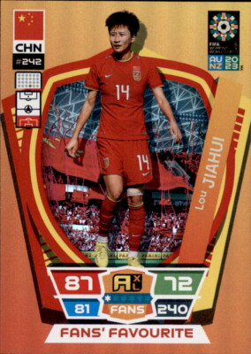 Panini WM World Cup 2023 Trading Card Nr.242 - Lou Jiahui - Fans Favourite