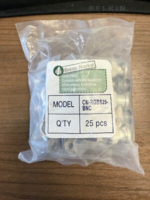 CM-RGBS25-BNC Connectors - Lot of 25 NEW