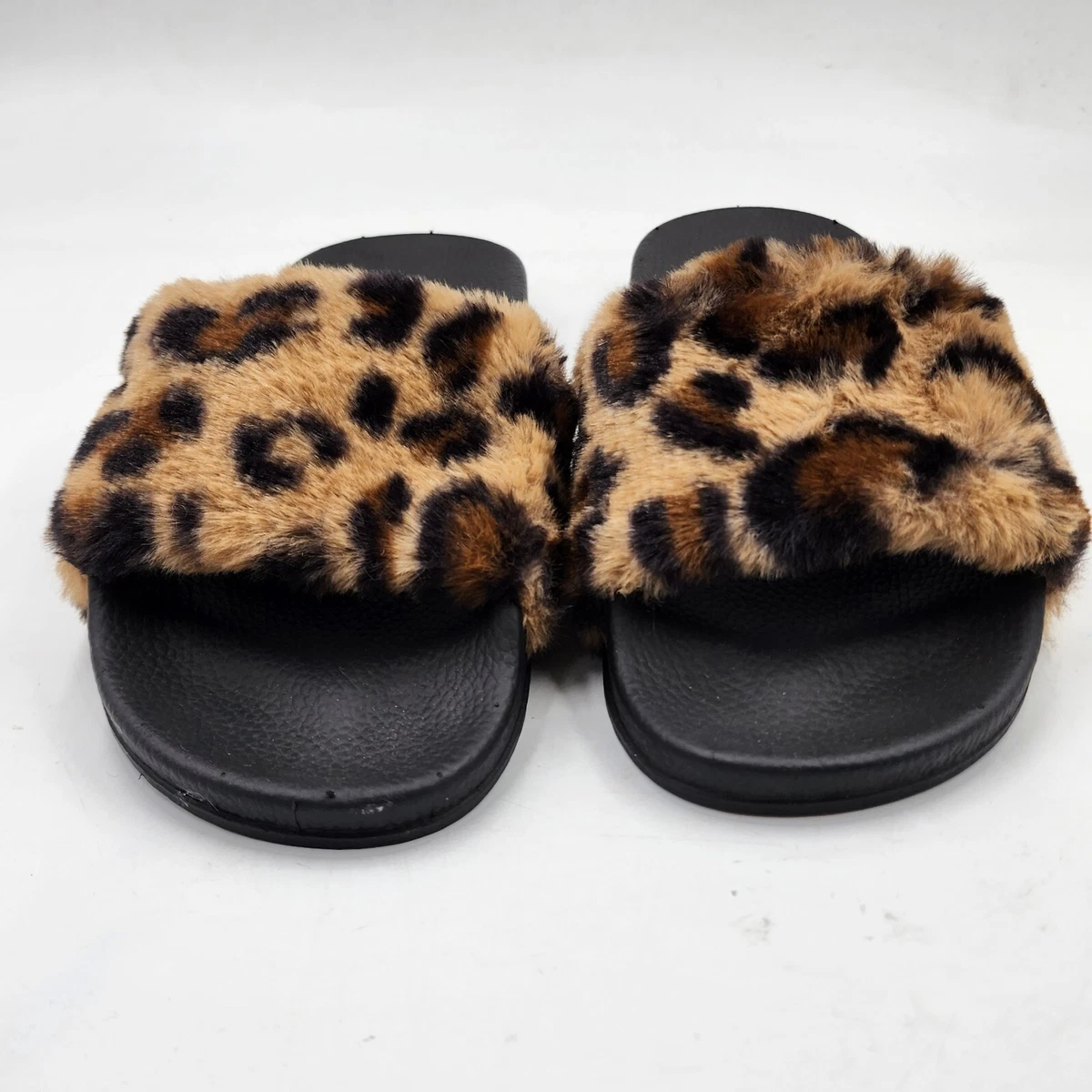 Steve madden leopard best sale slides