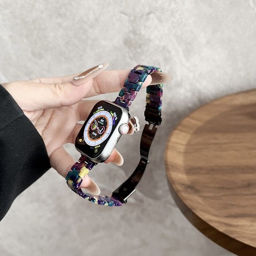 For Apple Watch Ultra 2 49MM 9 8 7 6 Slim Resin Stainless Steel Watch Band Strap - Picture 23 of 30