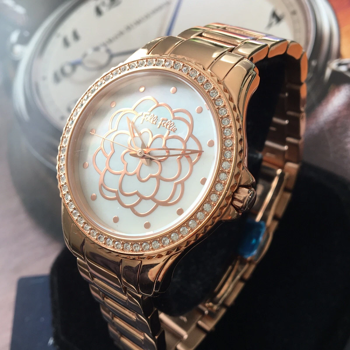 Ladies Folli Follie Designer Watch SANTORINI FLOWER Pearl Dial Ladies Folli Follie Designer Watch SANTORINI FLOWER Pearl Dial