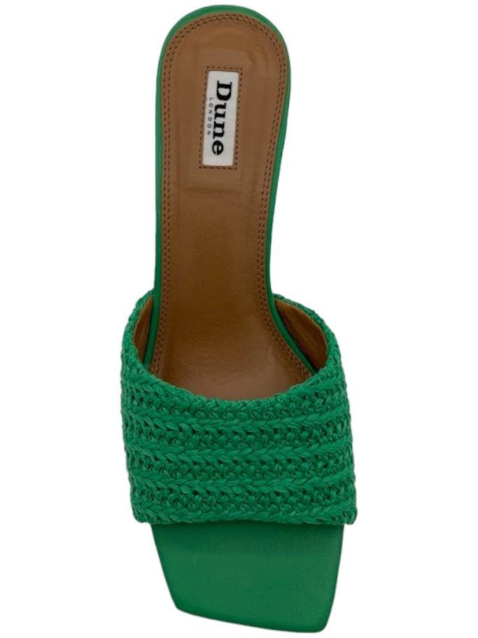 Dune LONDON::サンダル:4[RESALE] Dune London Woven Heeled Mules March Green | eBay