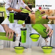 Pet Travel Drink Water Bottle Foldable Dog Feed Bowl Cup Outdoor Travel Dog