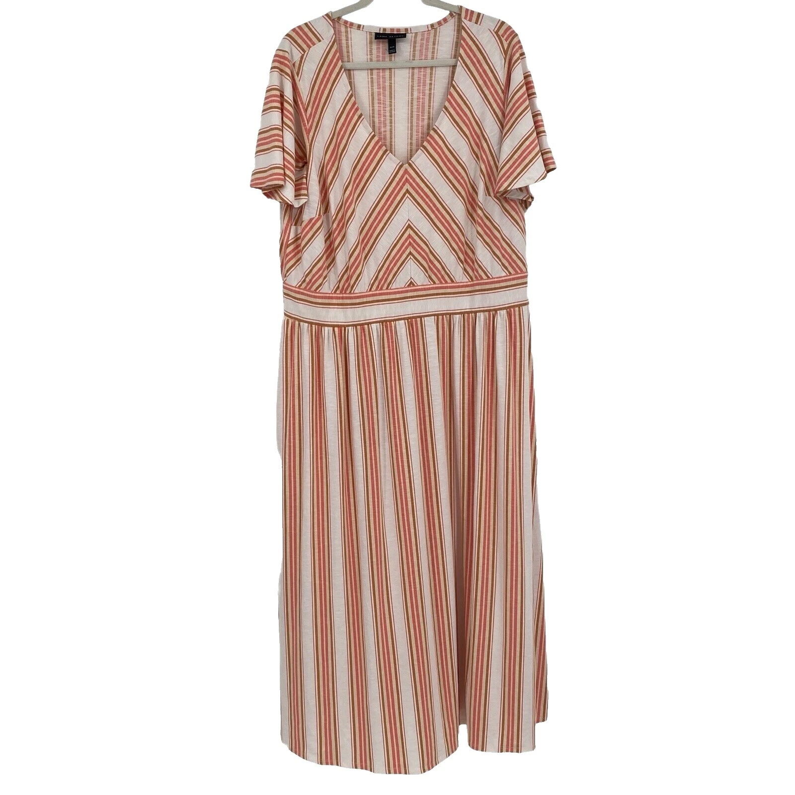 Maxi Vestido a rayas de poliéster Lane Bryant para Mujeres