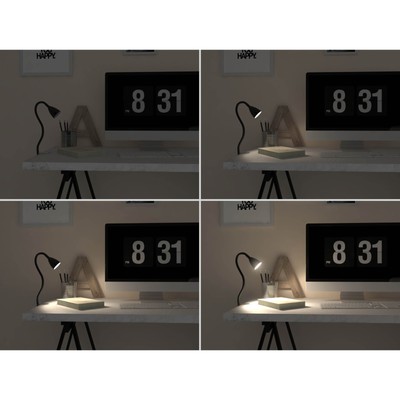 B.K.Licht Sirius LED Klemmleuchte, 230V, GU10, 5W - Schwarz 
