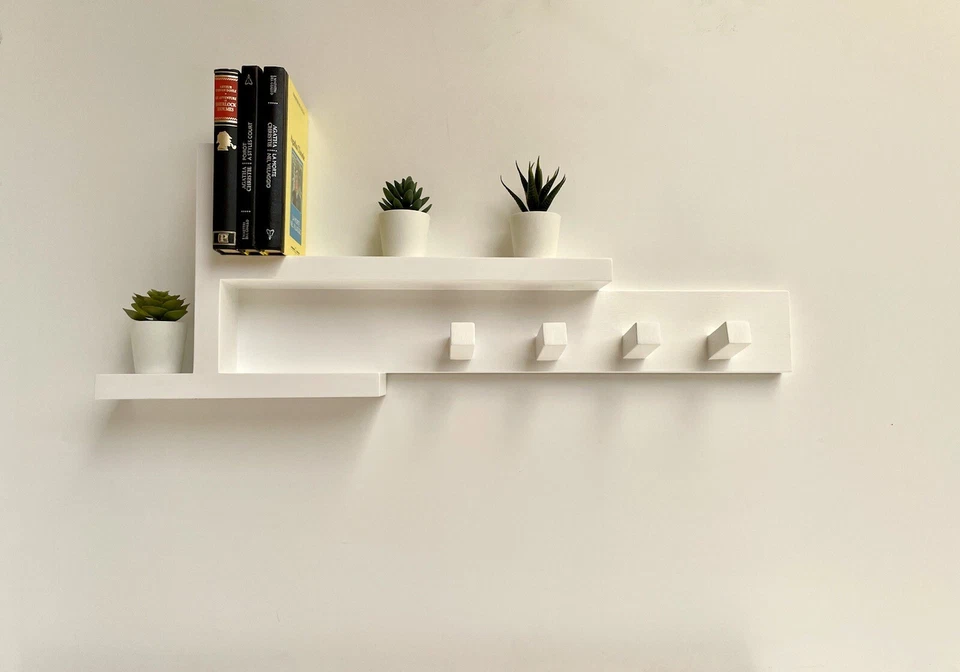 Appendiabiti da parete in legno Design Moderno Minimal Colore Personalizzabile