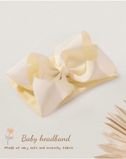 Doboi 6 Inch Baby Infant Headbands Bows - Pink, Green, Yellow  Grey 4pk