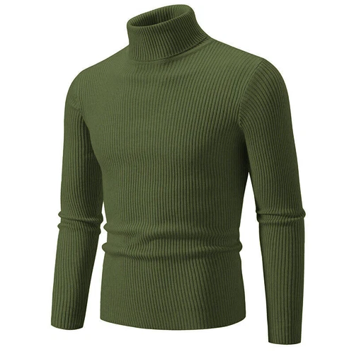 Herren Pullover Rollkragenpullover Männer Strickwaren Winter Langarm Strickpullover - Bild 32 von 38