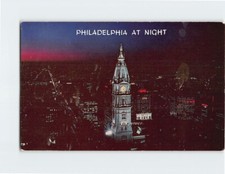 Postcard Philadelphia At Night Pennsylvania