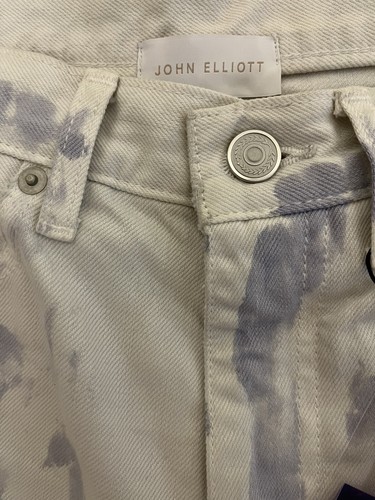 John Elliott Straight Leg Crop Jeans Sz 25 Push Pop Tie Dye Jeans NEW - Picture 8 of 11