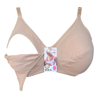 Soutien gorge allaitement 110C beige sans armatures non rembourré