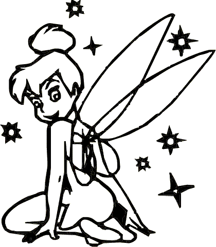 TINKERBELL Vinyl Decal 150mm / 6" - Afbeelding 1 van 1