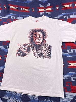 90s Jimi Hendrix ヴィンテージ Tシャツ 首元カットオフ 90s Jimi Hendrix ヴィンテージ Tシャツ 首元カットオフ 90s Jimi