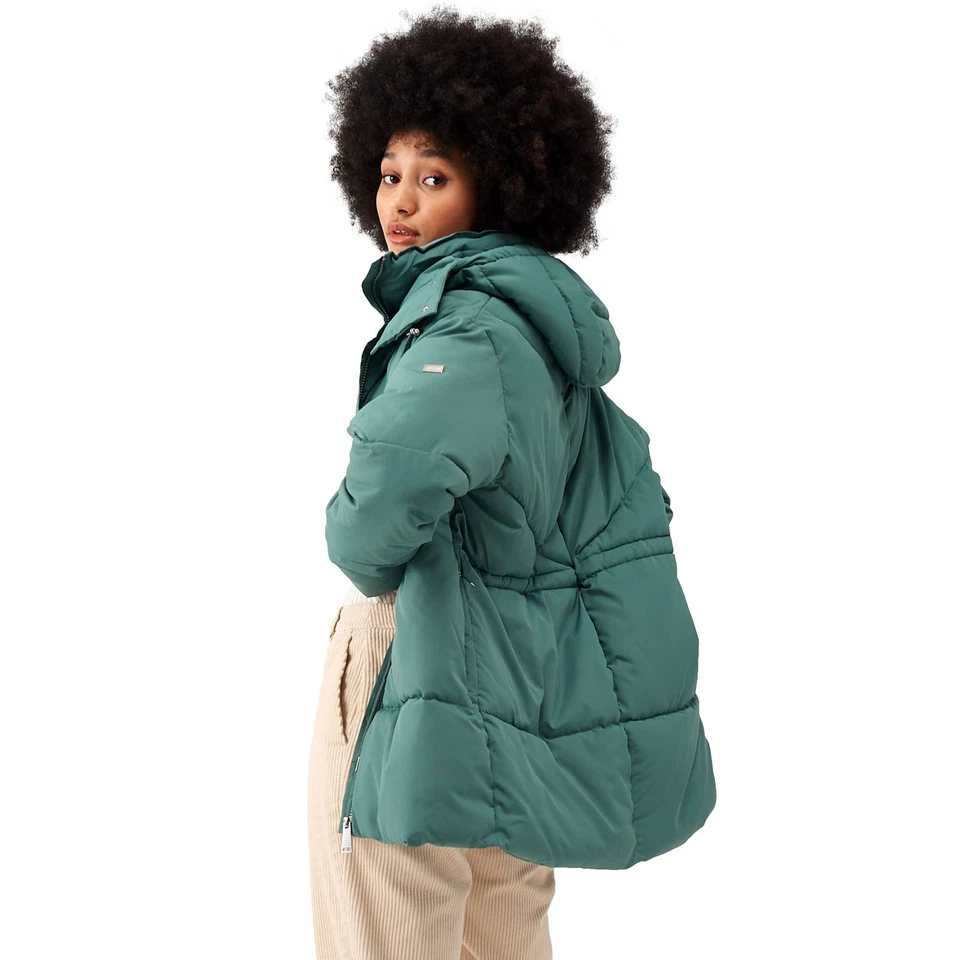 Abrigo chaqueta acolchada repelente al agua con deflectores Rurie para mujer Regatta Foto 2 de 4