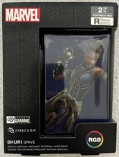 Marvel Black Panther Shuri Seagate FireCuda External Gaming Hard Drive 2TB HDD