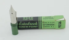 Esterbrook Renew-Point 9556 Fine Fountain Pen Nib - 1950s - New In Box