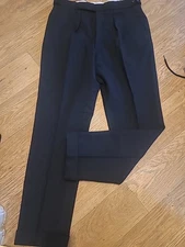 Mens Daks Size 34" Creased Dry Cleaners Wool Trousers