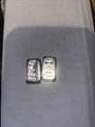 2 Monarch 1/2 oz Fractional .999 Poured Loaf Crowns MPM Silver Bars!