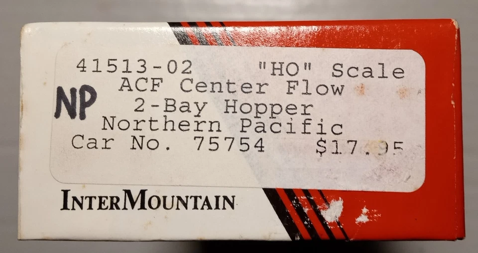 InterMountain #41513-02 ACF Center Flow 2-Bay Hopper Northern Pacific #75754 NIB - Image 3 of 3