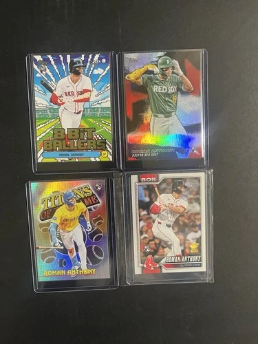 Topps MLB Card Lot 4 Cards 2025 Roman Anthony Red Sox Rookie