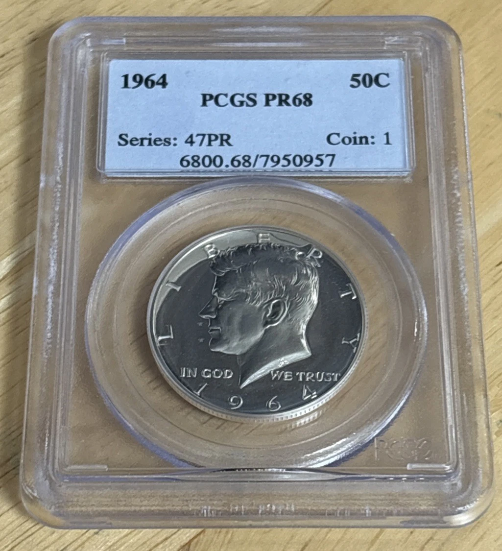 PR 68 Graded Kennedy US Half Dollars (1964-Now) for sale | eBay