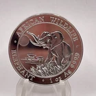 2016 100 SHILLING 1 OZ .9999 FINE SILVER AFRICAN WILDLIFE ELEPHANT SERIES SOMALI