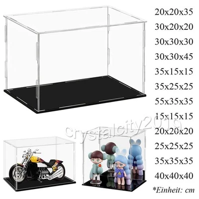 Große Acryl Vitrine Einzelvitrine Plexiglas 15-55cm L Figure Modellautos - Bild 1 von 4