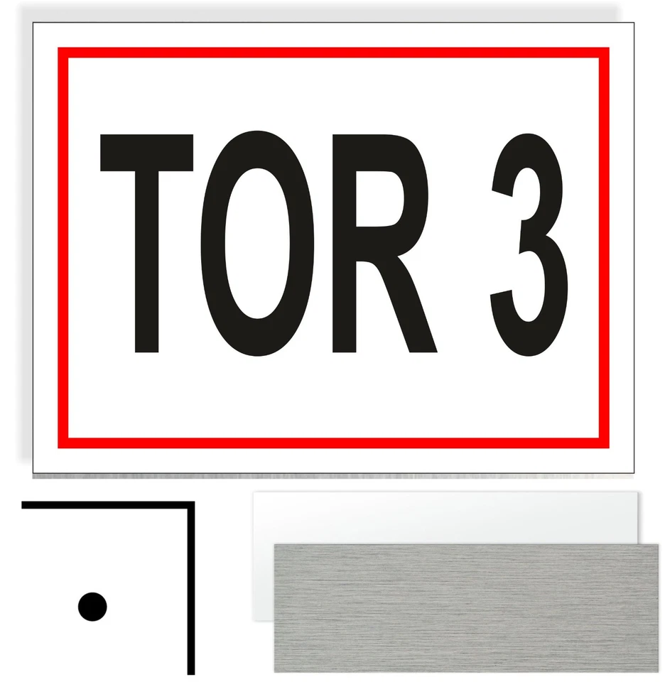 WERBEMITTEL MAHLMEISTER Tor 3 Hinweisschild Verbot Aluminium Schild Lochung WRS68