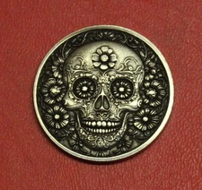 HOBO Nickel Sugar Skull Real US Nickel