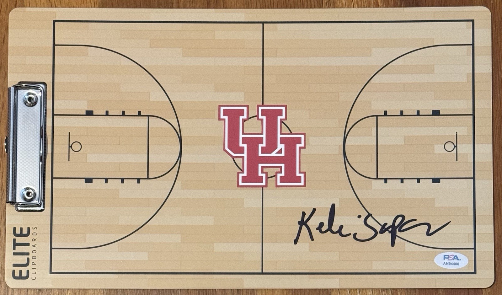 Kelvin Sampson Autographed Signed Houston Cougars Coaches Clipboard PSA/DNA Coa 