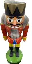 Vintage Erzgebirge Expertic Nutcracker Hand Painted Made In DDR 1980’s-