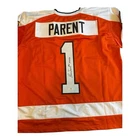 Bernie Parent Signed PSA Auth Hockey Jersey Philadelphia Flyers HOF Size L